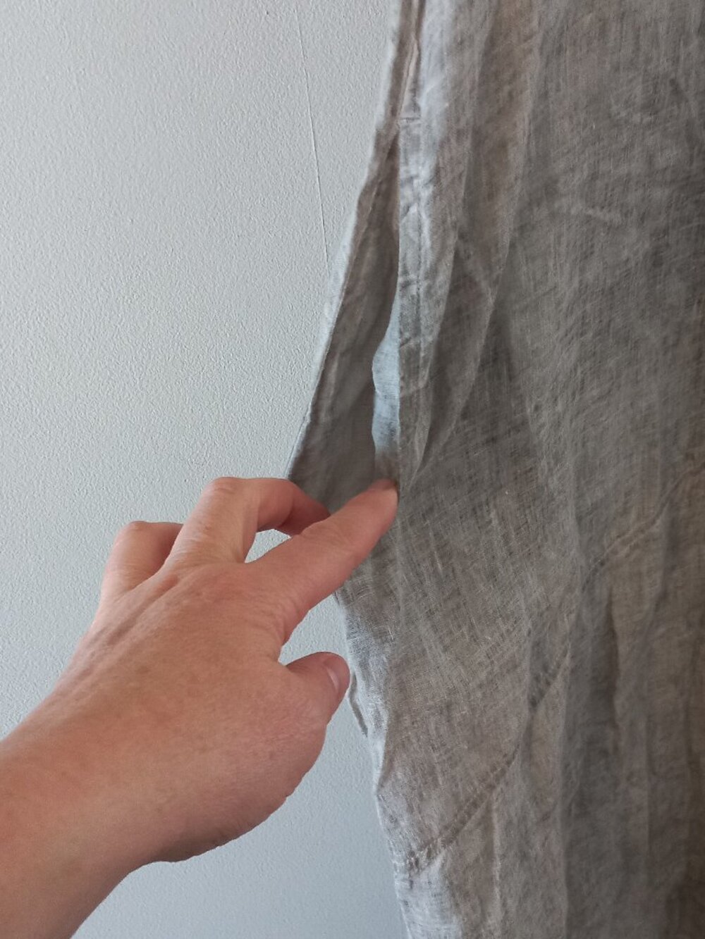 GRIZAS washed linen short sleeve dress - Picture 7 of 12